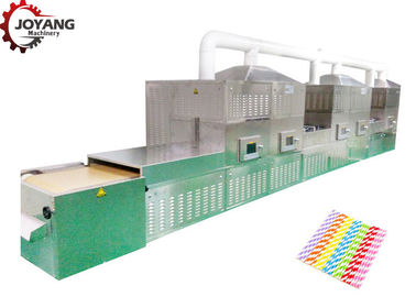 Essiccazione di microonda del CE e macchina di sterilizzazione per la grande cannuccia di carta dell'alimento degradabile